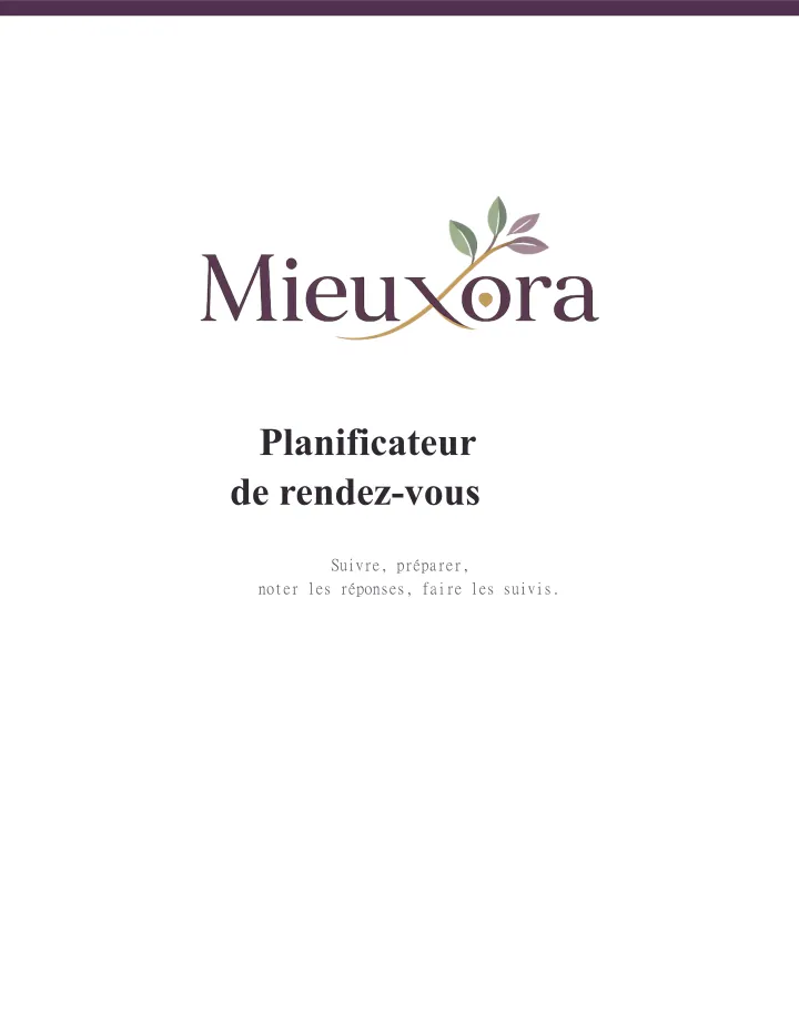 Planificateur de rendez-vous pour aidants